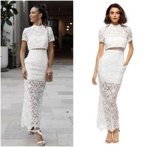 Self-Portrait Marcela Guipure Lace Bridal Gown Size 2